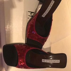 Beautiful Maraolo sequence shoes never used